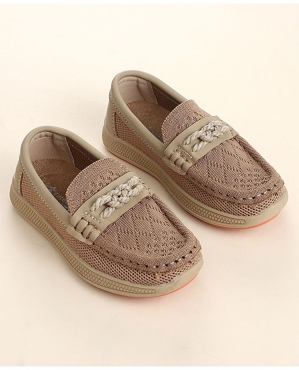 Cute Walk by Babyhug Slip On Solid Loafer - Beige