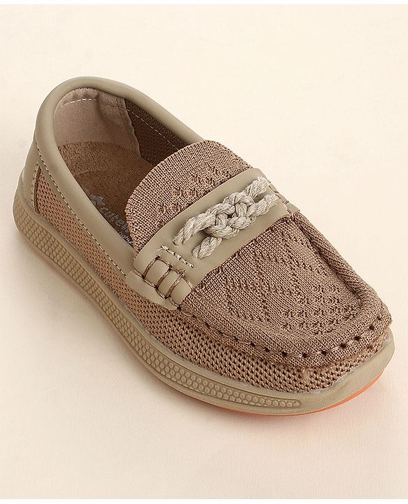 Cute Walk by Babyhug Slip On Solid Loafer - Beige
