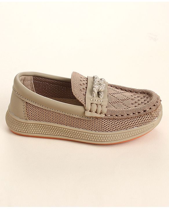 Cute Walk by Babyhug Slip On Solid Loafer - Beige
