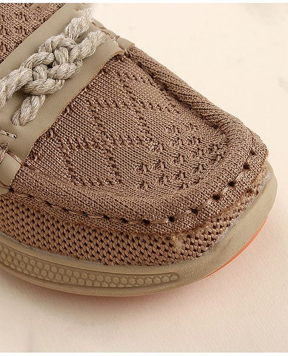 Cute Walk by Babyhug Slip On Solid Loafer - Beige