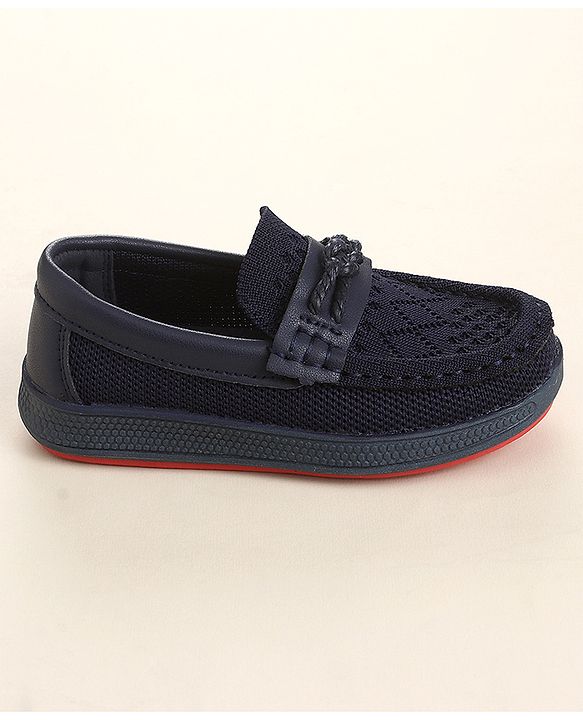 Cute Walk by Babyhug Slip On Solid Loafer - Navy Blue