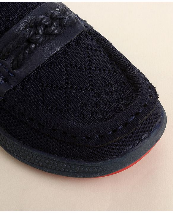 Cute Walk by Babyhug Slip On Solid Loafer - Navy Blue