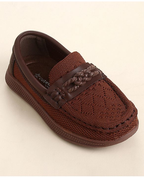 Cute Walk by Babyhug Slip On Solid Loafer - Beige