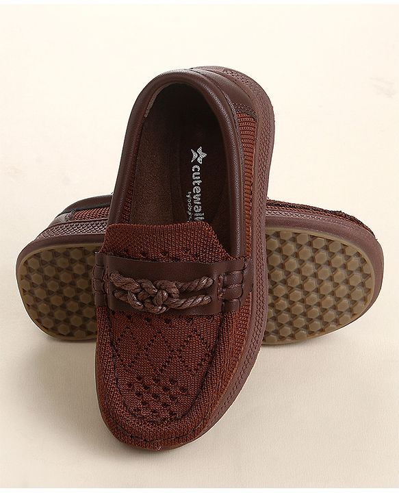 Cute Walk by Babyhug Slip On Solid Loafer - Beige