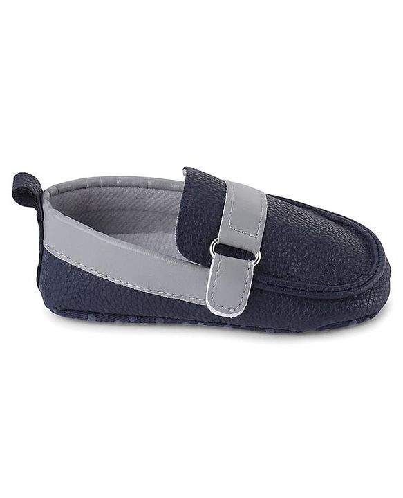 Cute Walk by Babyhug Slip on Booties - Navy Blue