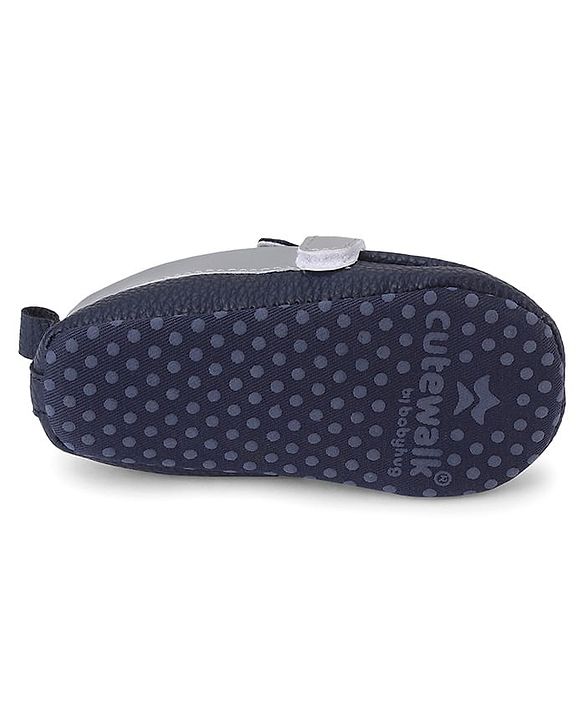 Cute Walk by Babyhug Slip on Booties - Navy Blue