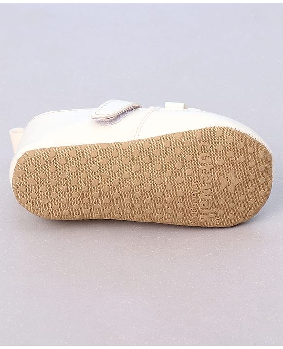 Cute Walk by Babyhug Velcro Closure Booties with Bow Applique -  Pink