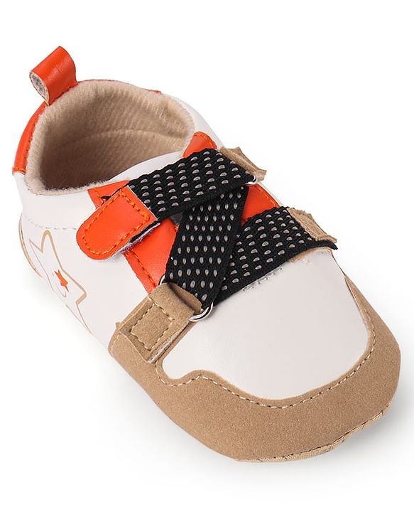 Cute Walk by Babyhug Slip On Booties with Star Print - Navy Blue
