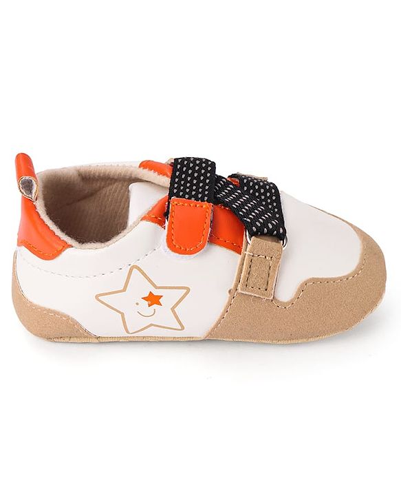 Cute Walk by Babyhug Slip On Booties with Star Print - Navy Blue