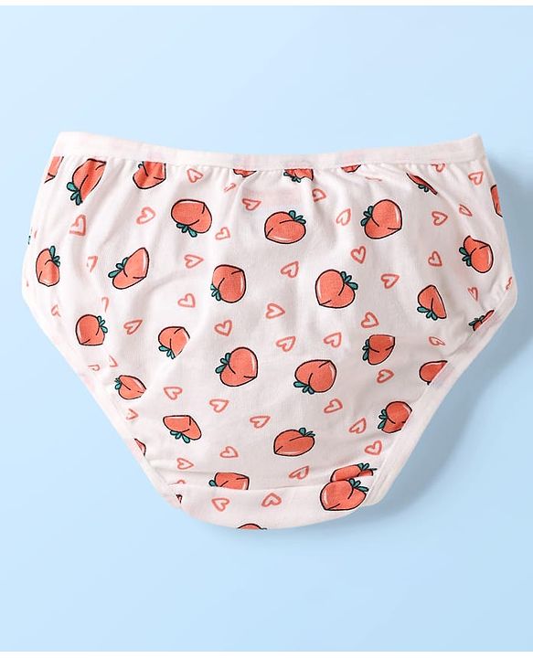 Babyhug 100% Cotton Stripes Floral & Tropical Theme Printed Panties Pack Of 3 - Multi Colour