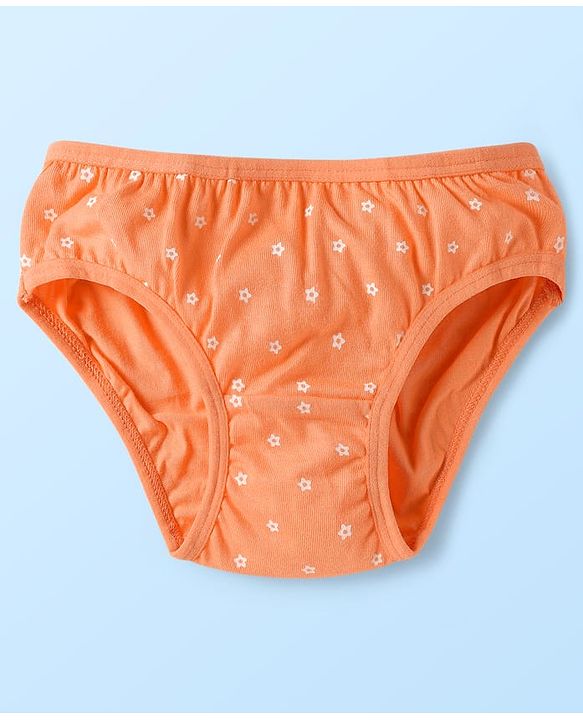 Babyhug 100% Cotton Stripes Floral & Tropical Theme Printed Panties Pack Of 3 - Multi Colour