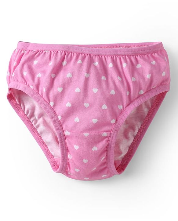 Babyhug 100% Cotton Knit Panties with Ice Cream & Polka Dots Print Pack of 3 - Light Green Pink & White