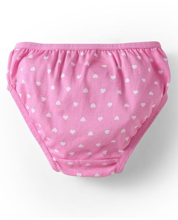 Babyhug 100% Cotton Knit Panties with Ice Cream & Polka Dots Print Pack of 3 - Light Green Pink & White