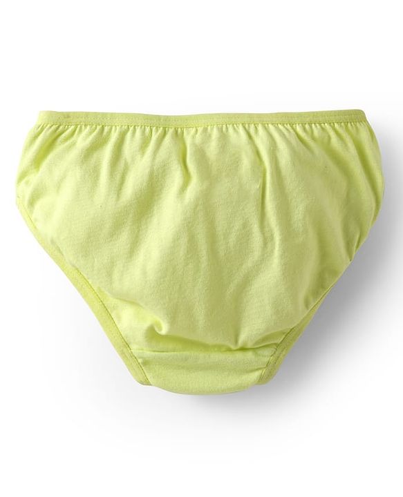 Babyhug 100% Cotton Knit Panties with Ice Cream & Polka Dots Print Pack of 3 - Light Green Pink & White