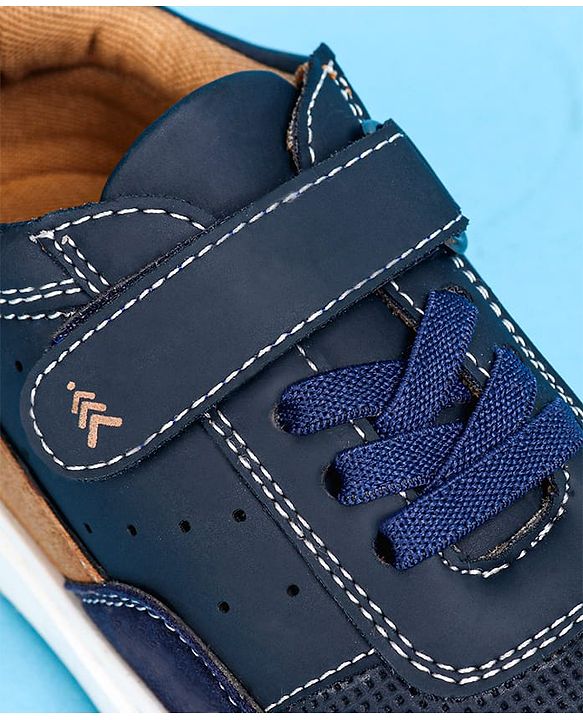 Pine Kids Casual Shoes with Velcro Closure - Navy Blue