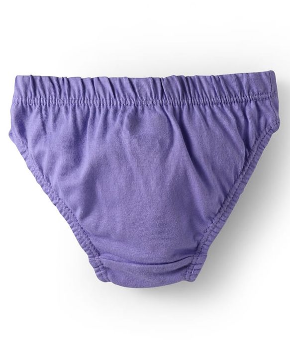 Babyhug 100% Cotton Single Jersey Knit Panties With Floral Print & Polka Dots Pack Of 3 - Pink White & Purple
