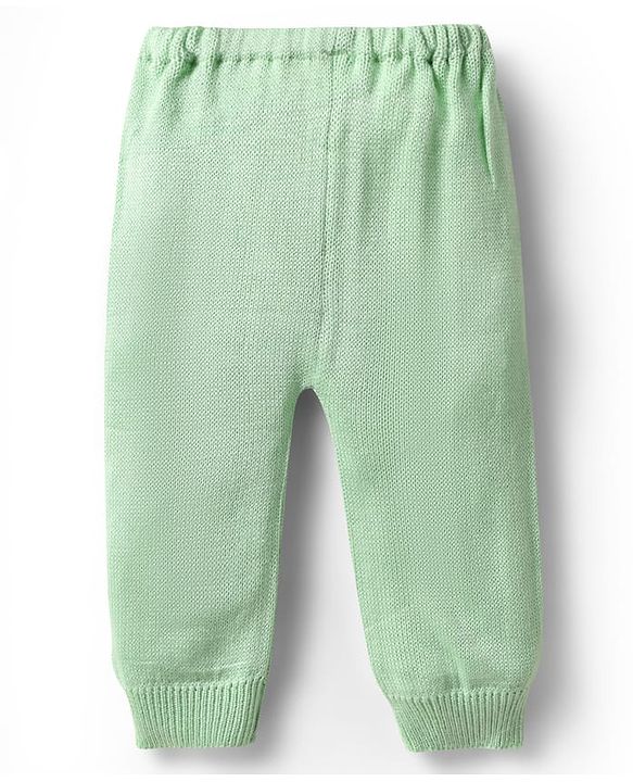 Babyhug Knitted Full Sleeves Sweater Set with Cable Knit Design - Wine