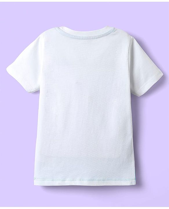 Babyhug Disney Single Jersey Knit Half Sleeves T-Shirt & Shorts Set with 101 Dalmatian Graphics - Light Blue