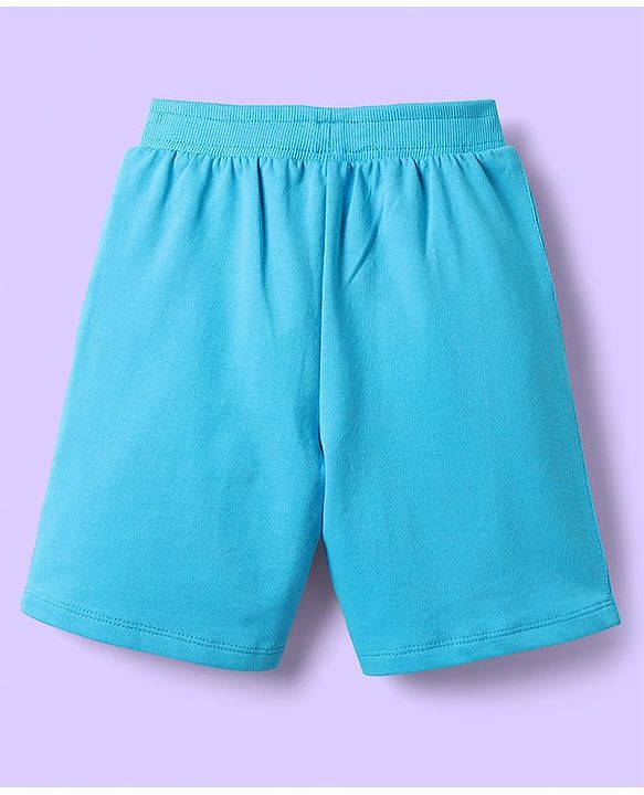 Babyhug Disney Single Jersey Knit Half Sleeves T-Shirt & Shorts Set with 101 Dalmatian Graphics - Light Blue