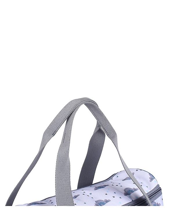 Babyhug Multipurpose Diaper Sling Bag Cloud Print - Blue| Adjustable Shoulder Strap| Insulated Bottle Pouches| Water Resistant| Carry Handle