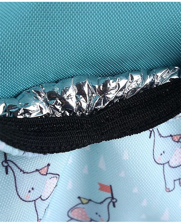 Babyhug Multipurpose Diaper Sling Bag Cloud Print - Blue| Adjustable Shoulder Strap| Insulated Bottle Pouches| Water Resistant| Carry Handle