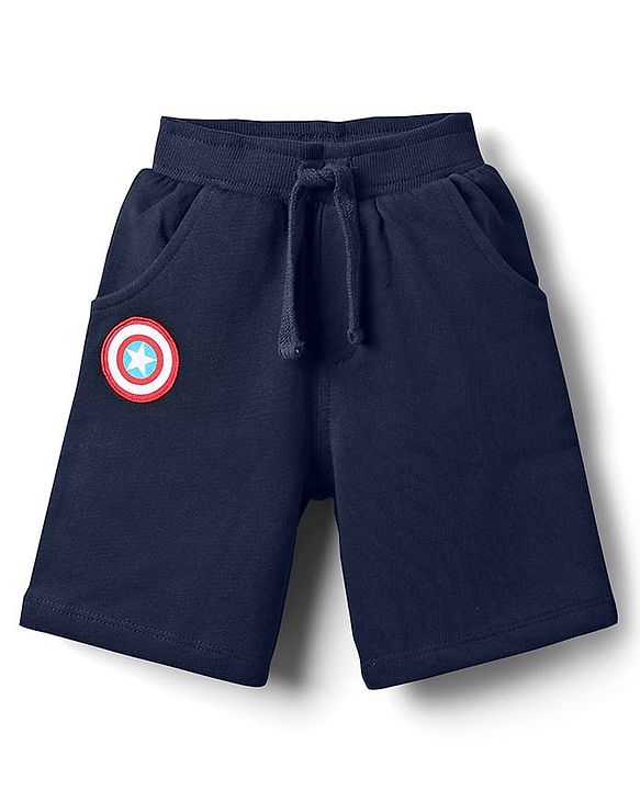 Babyhug Marvel Single Jersey Knit Half Sleeves T-Shirt & Shorts Set With Avengers Graphics - Yellow & Blue