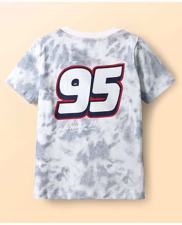 Babyhug Disney Single Jersey Knit Half Sleeves T-Shirt & Shorts Set With Car Graphics - Navy Blue