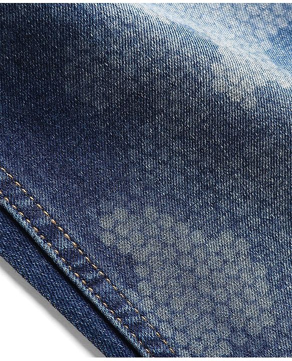 Pine Kids Denim Woven Full Length Washed Jeans - Navy Blue