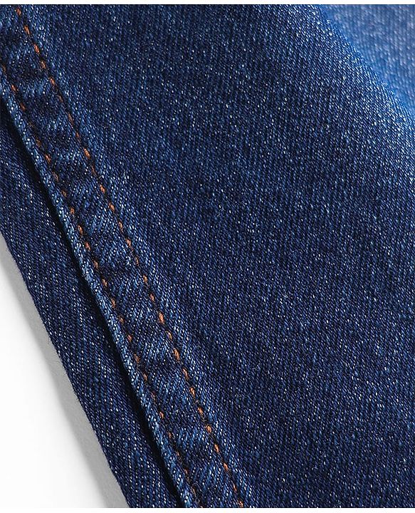 Pine Kids Denim Woven Full Length Washed Jeans - Navy Blue