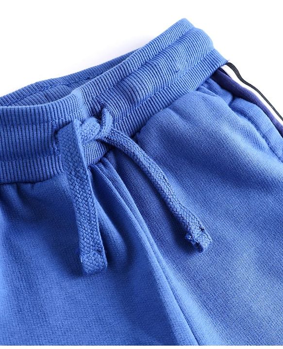 Pine Kids Knit Full Length Cut & Sew Track Pant with Tape Detailing - Blue