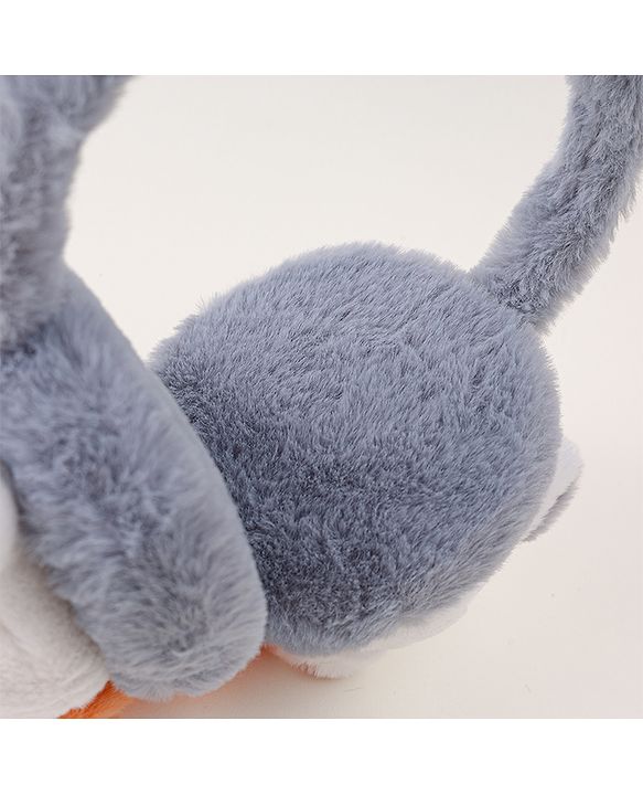 Babyhug Ear Muffs with Kitty Design - Light Blue