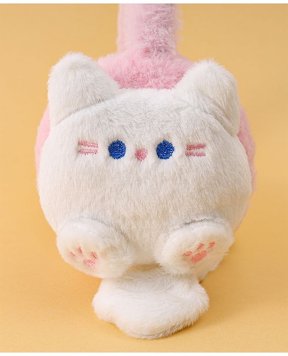 Babyhug Ear Muffs with Kitty Design - Pink