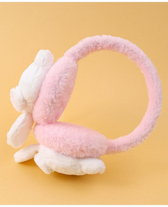 Babyhug Ear Muffs with Kitty Design - Pink