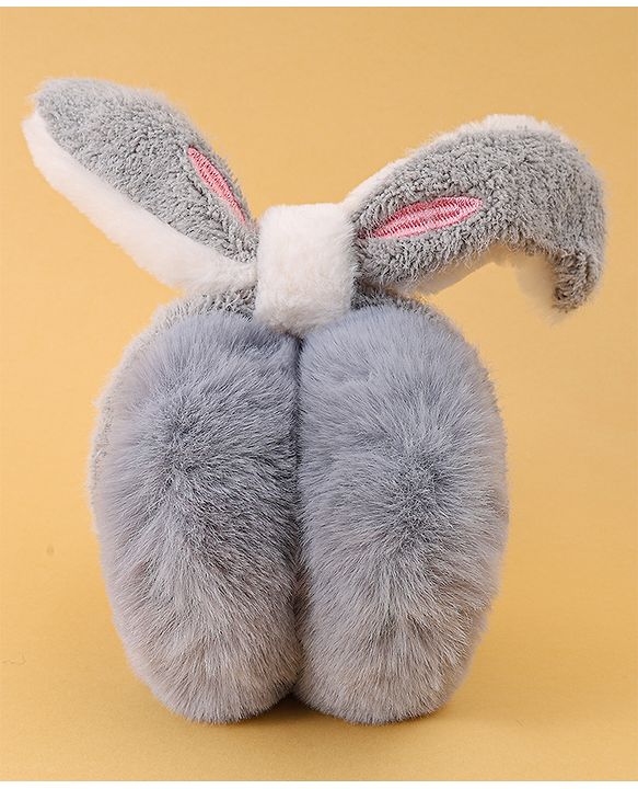 Babyhug Ear Muffs with Ear Applique - Grey