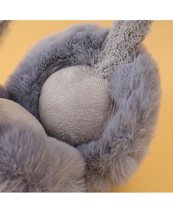 Babyhug Ear Muffs with Ear Applique - Grey