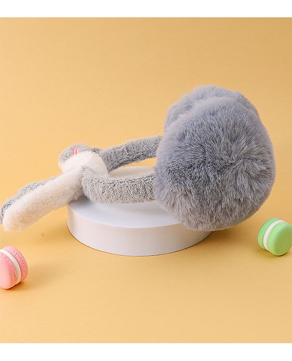 Babyhug Ear Muffs with Ear Applique - Grey
