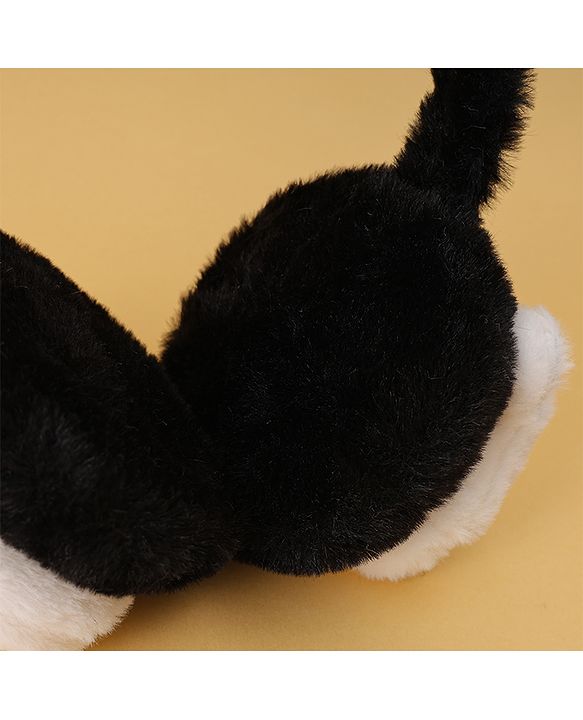 Babyhug Ear Muffs with Panda Design - White & Black
