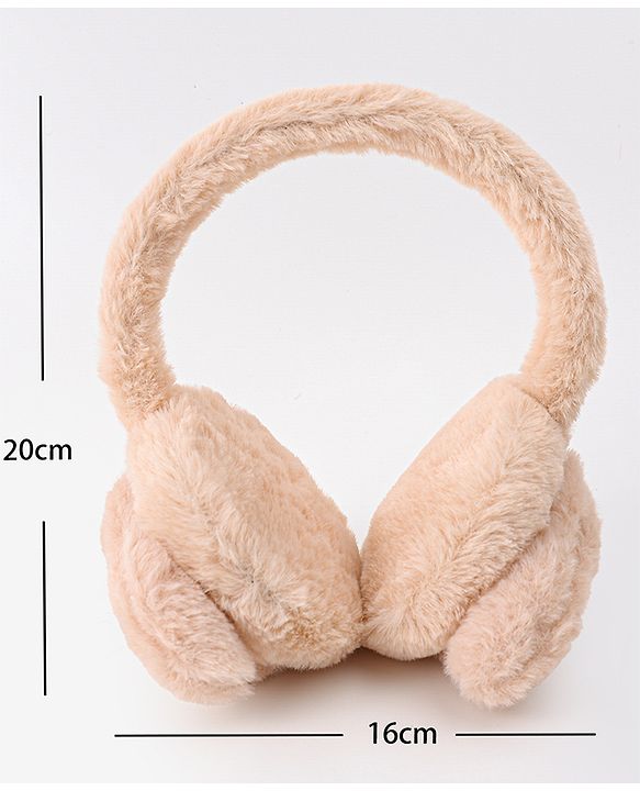 Babyhug Ear Muffs with Bear Design - Light Brown