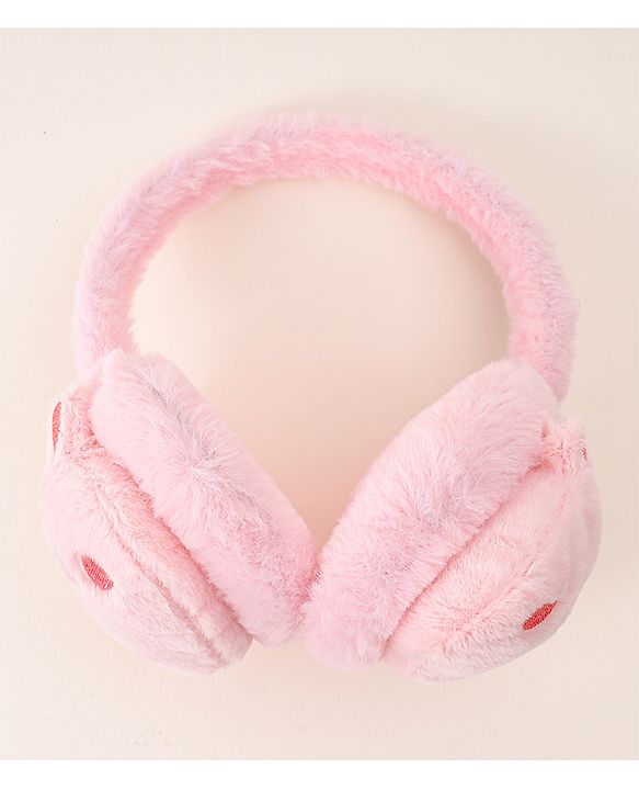 Babyhug Ear Muffs with Unicorn Design - Light Pink