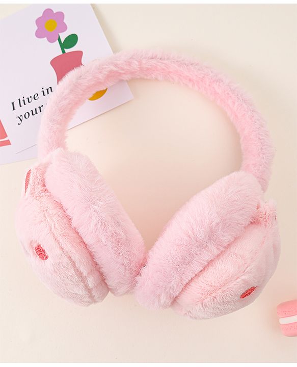 Babyhug Ear Muffs with Unicorn Design - Light Pink