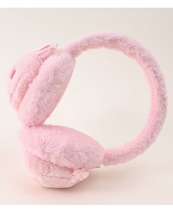 Babyhug Ear Muffs with Unicorn Design - Light Pink