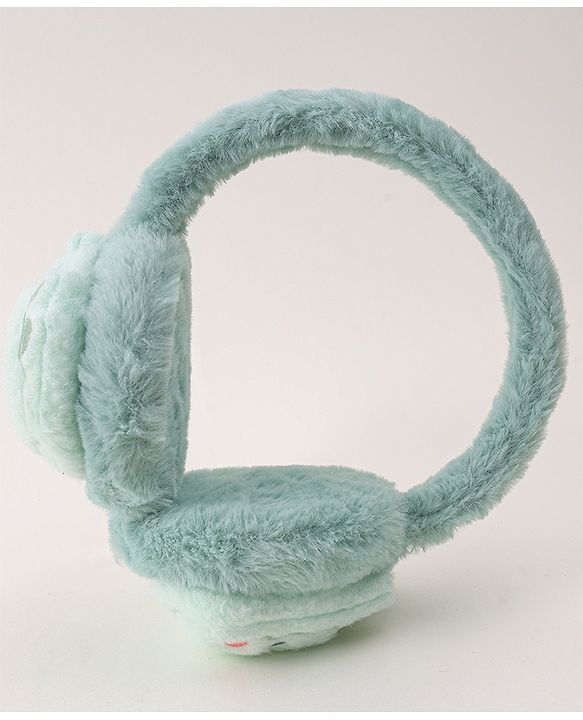 Babyhug Ear Muffs with Dino Design - Light Green