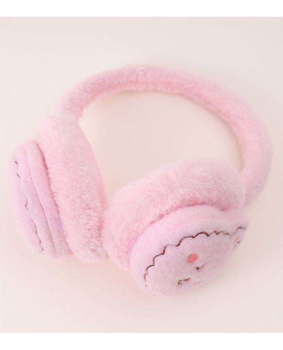Babyhug Ear Muffs with Dino Design - Pink
