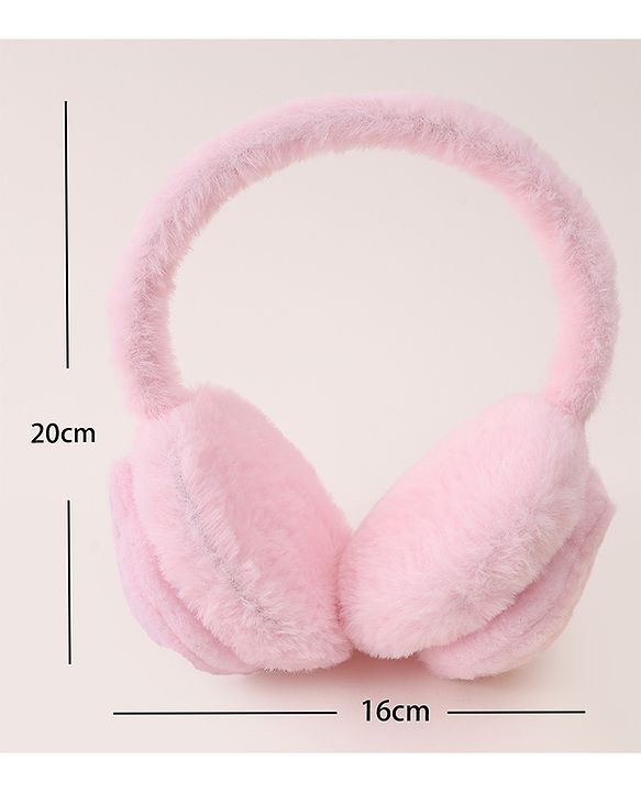Babyhug Ear Muffs with Dino Design - Pink