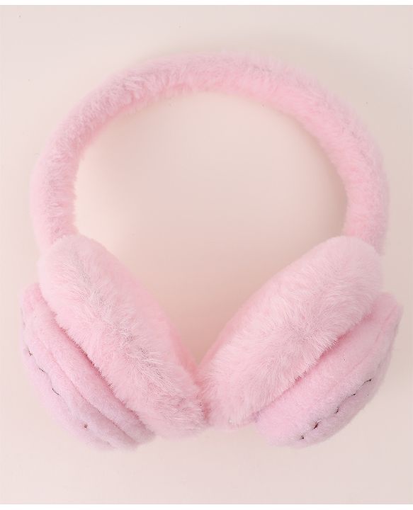 Babyhug Ear Muffs with Dino Design - Pink