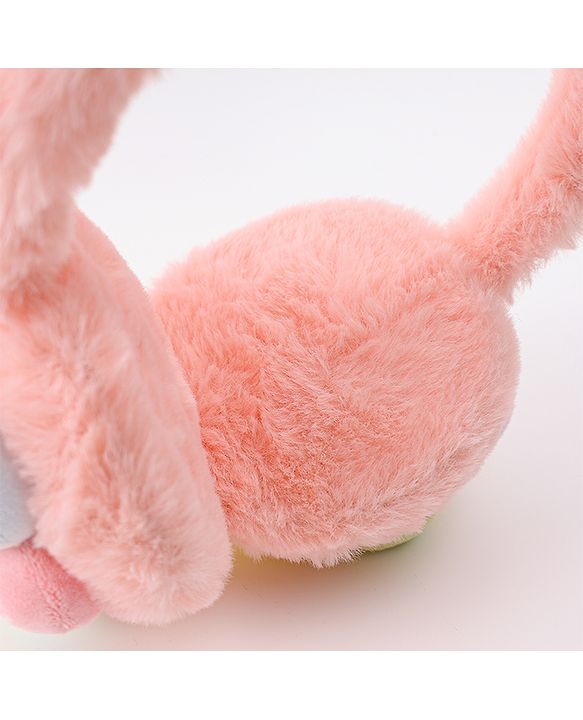 Babyhug Ear Muffs with Smiley Design - Pink