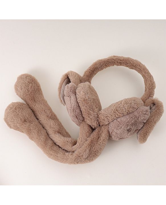 Babyhug Ear Muff with Bear Design - Tan