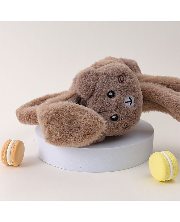 Babyhug Ear Muff with Bear Design - Tan