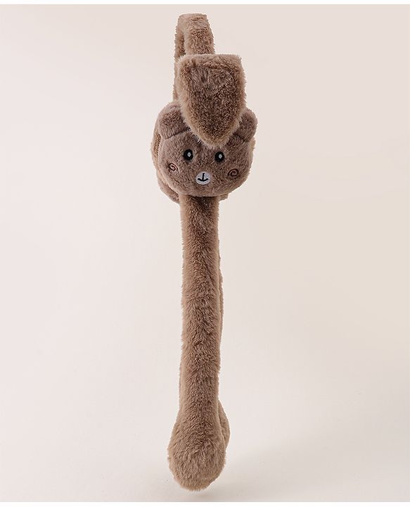 Babyhug Ear Muff with Bear Design - Tan