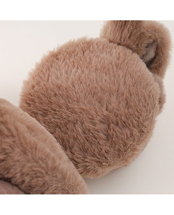 Babyhug Ear Muff with Bear Design - Tan